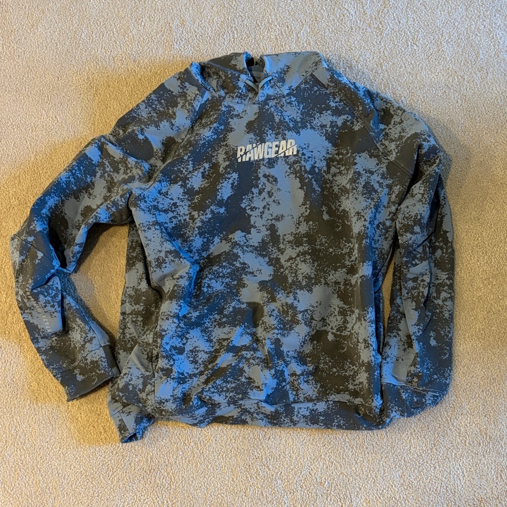 Rawgear Blue and Black Camouflage Long Sleeve Shirt